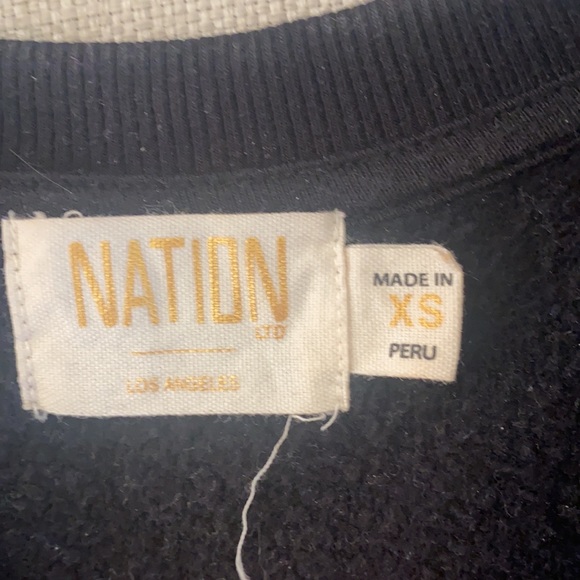 Nation LTD, cropped sweatshirt crew neck, size XS - Picture 2 of 5